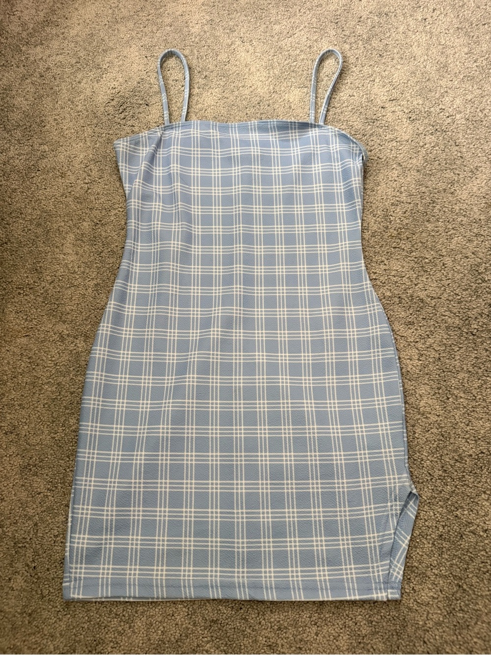 SHEIN Bodycon Plaid Mini Dress